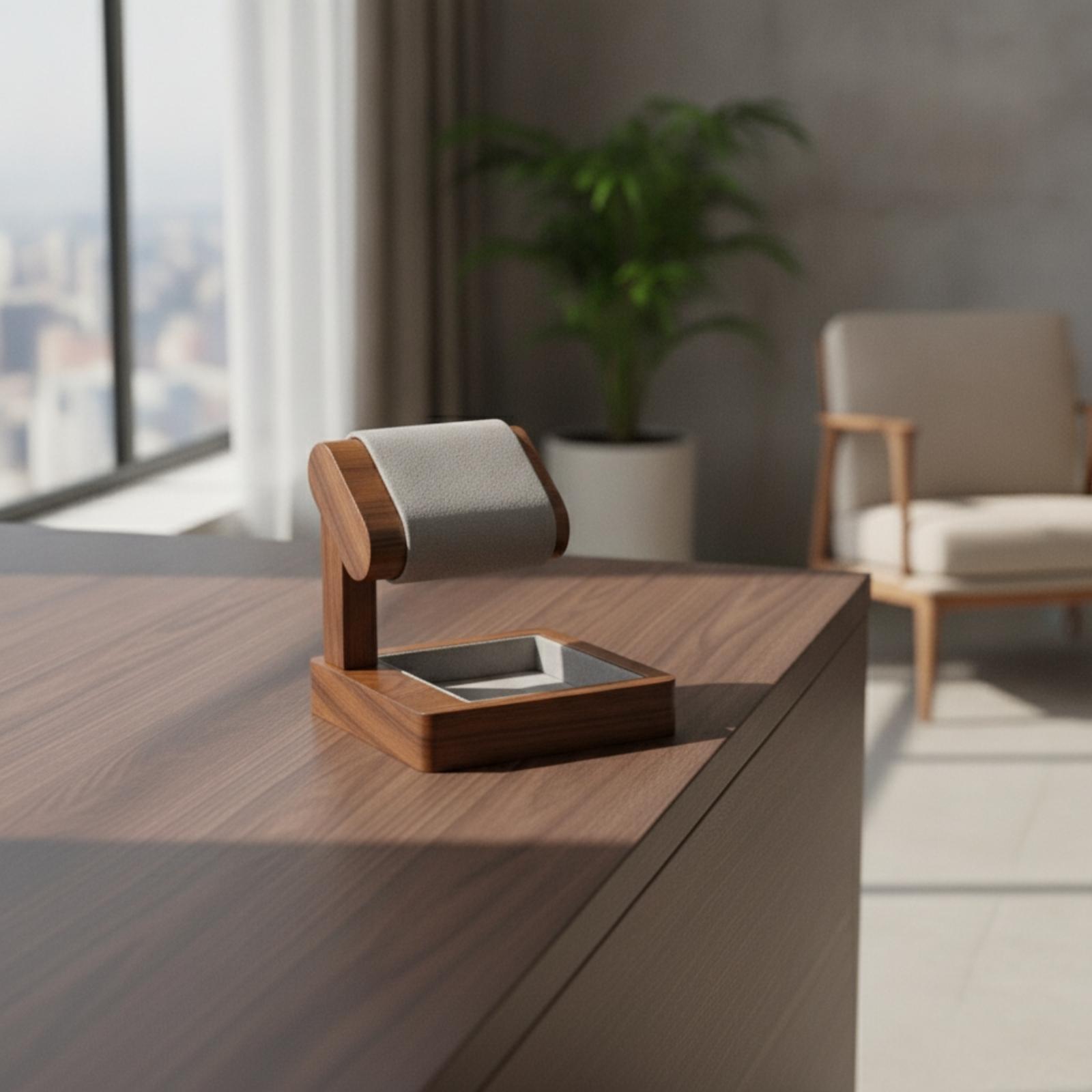 Jewelry Or Watches - Houten horlogehouder organizer met kussen, displaystandaard