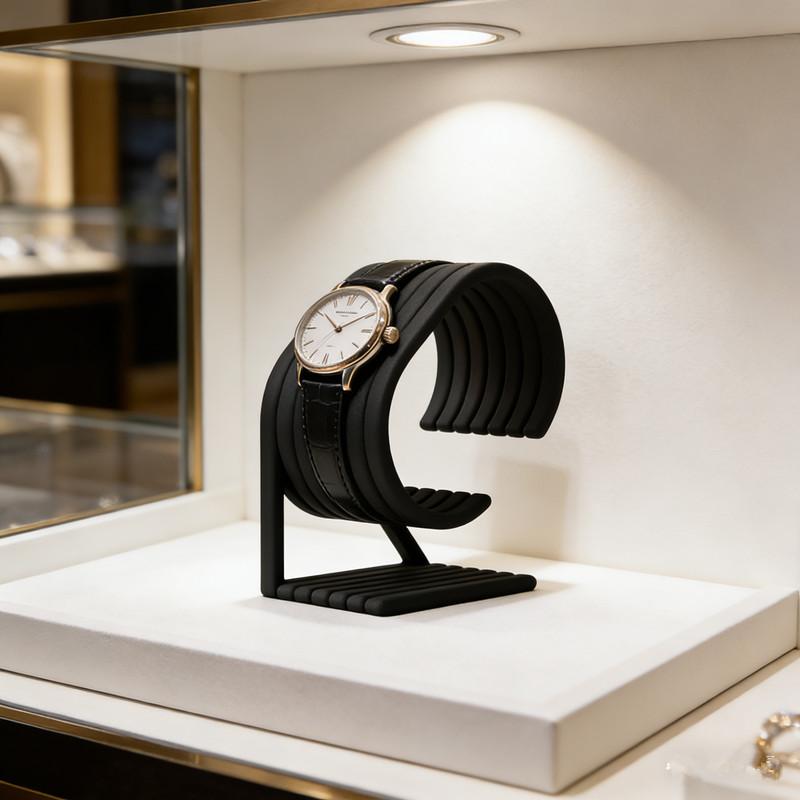 Jewelry Or Watches - Fluwelen horlogestandaard voor 3 horloges, elegante