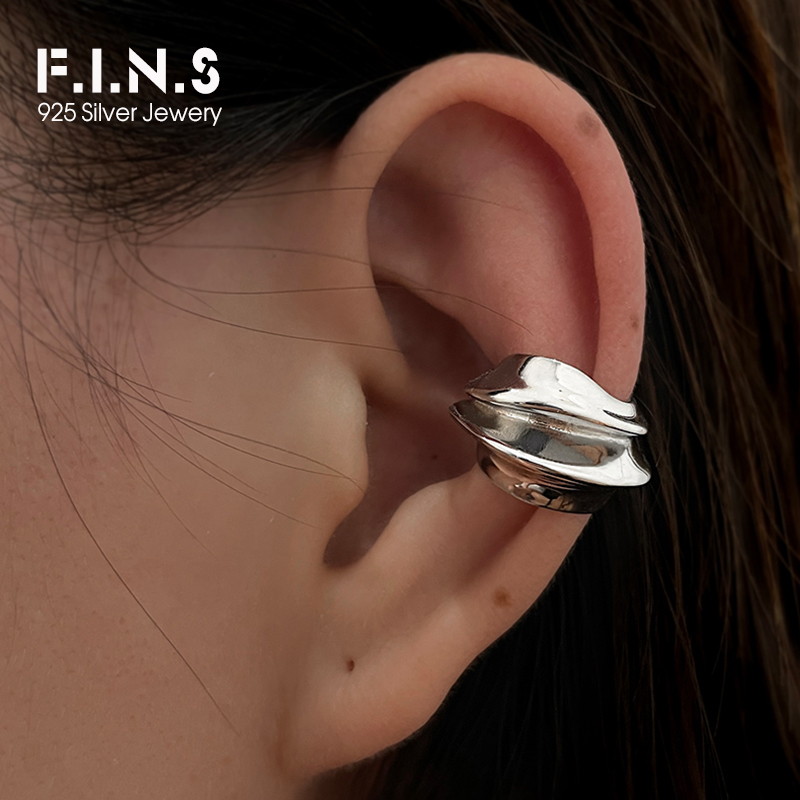 Ear Cuff No Piercing - F.i.n.s 1Pc Overdreven Brede S925 Sterling