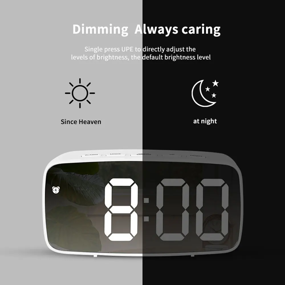 Moments Watches & Jewelry Burlington Reviews - Acryl Spiegel Wekker Elektronisch Horloge Bureau