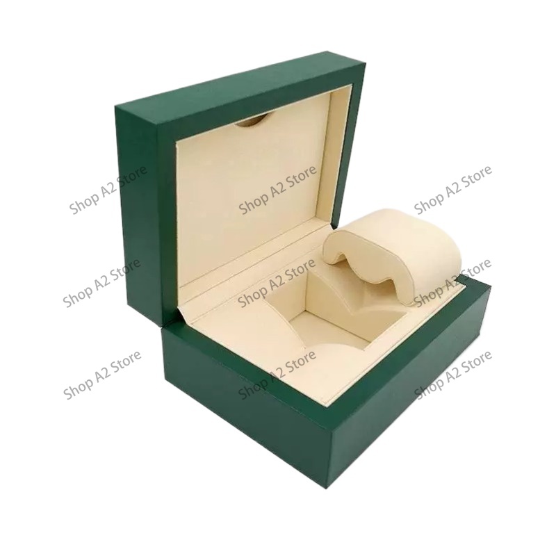 Jewelry Watches Women - Horlogebox met golfpatroonontwerp, groene cadeauverpakkingsset voor