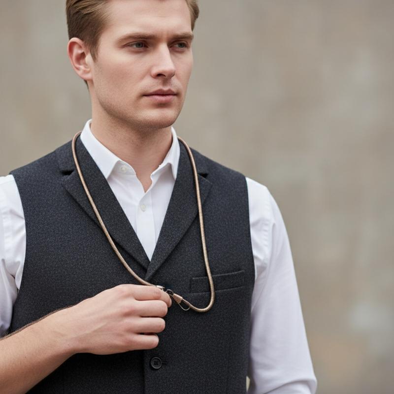 Jewelry Or Watches - Mode ijzeren mechanische zakhorlogeketting 37 cm