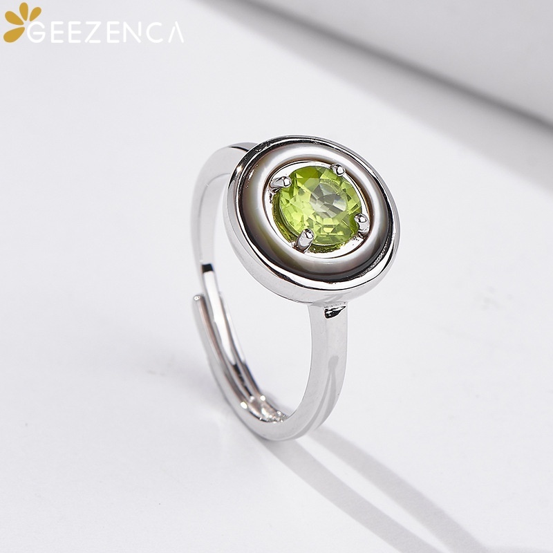 GEEZENCA 925 Sterling Zilver P - Birthstone Ring Set recensie en prijs