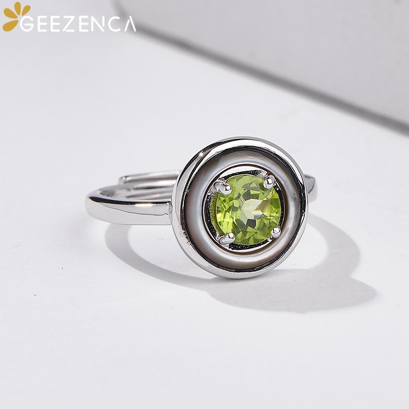 GEEZENCA 925 Sterling Zilver P - Birthstone Ring Set recensie en prijs