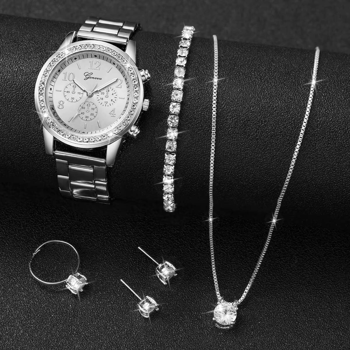 6 stks/set mode strass damesho - Jewelry Watches Women recensie en prijs