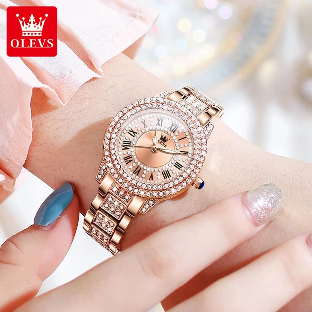 Olevs 9943 Luxe Volledig Diama - Jewelry Watches Women recensie en prijs