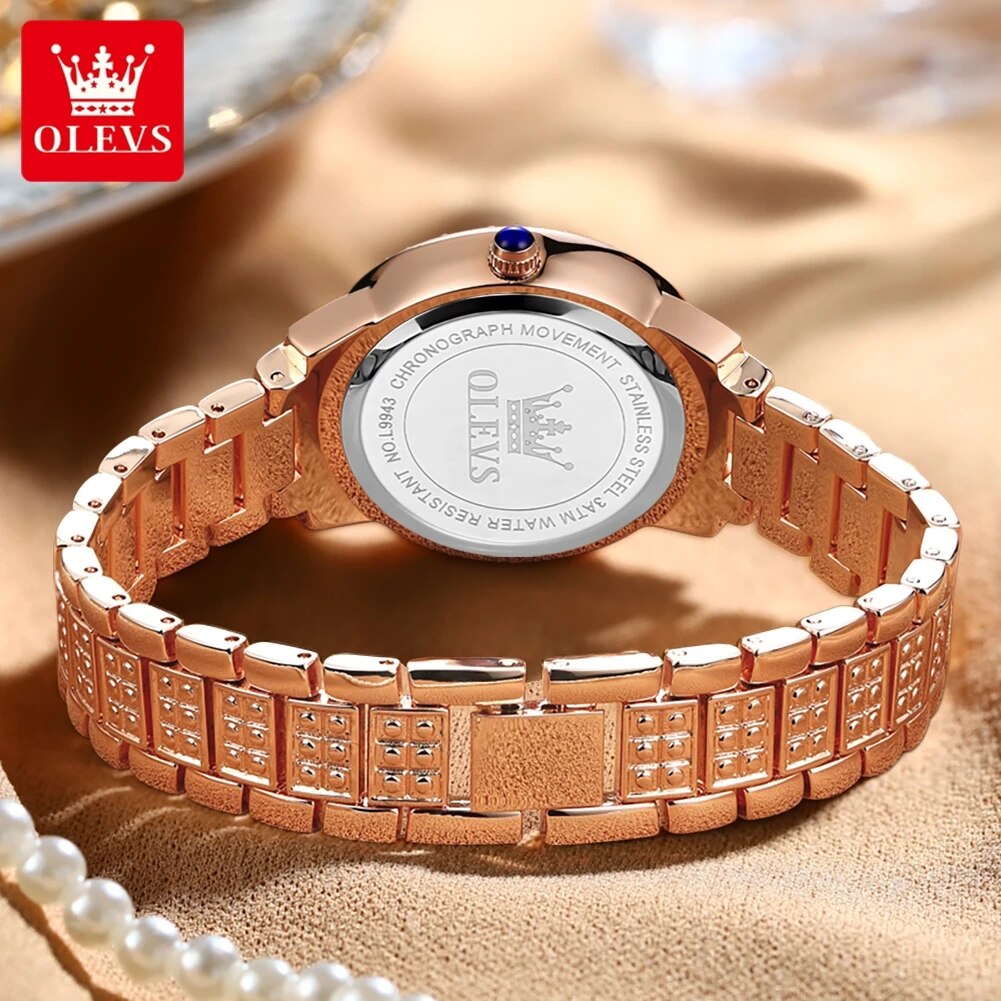 Olevs 9943 Luxe Volledig Diama - Jewelry Watches Women recensie en prijs