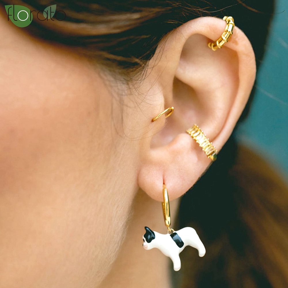 1 paar 18k verguld zirkoon oor - Ear Cuff No Piercing recensie en prijs