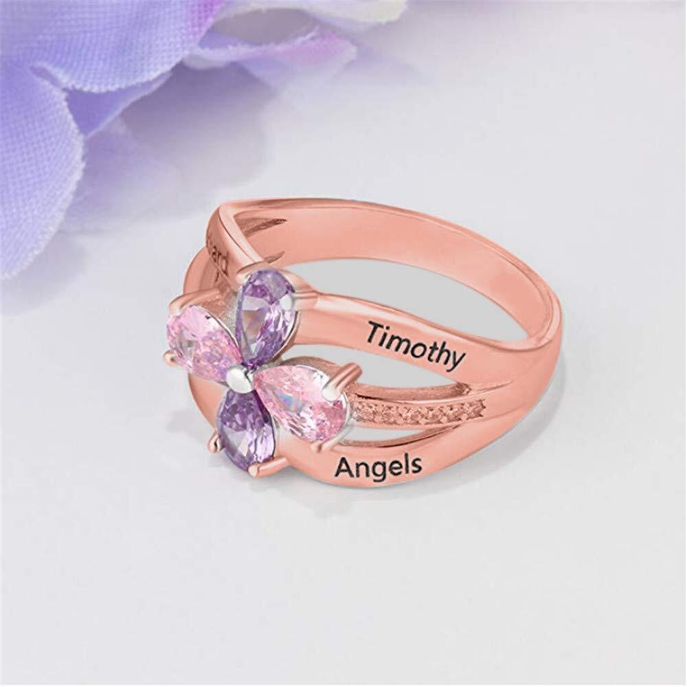 Amxiu Aanpassen Grote Bruiloft - Birthstone Ring Set recensie en prijs