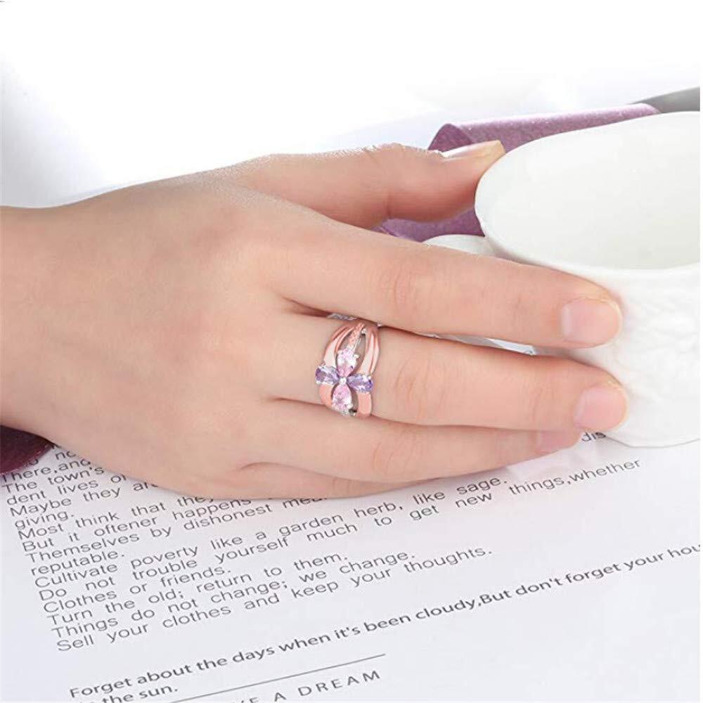 Amxiu Aanpassen Grote Bruiloft - Birthstone Ring Set recensie en prijs