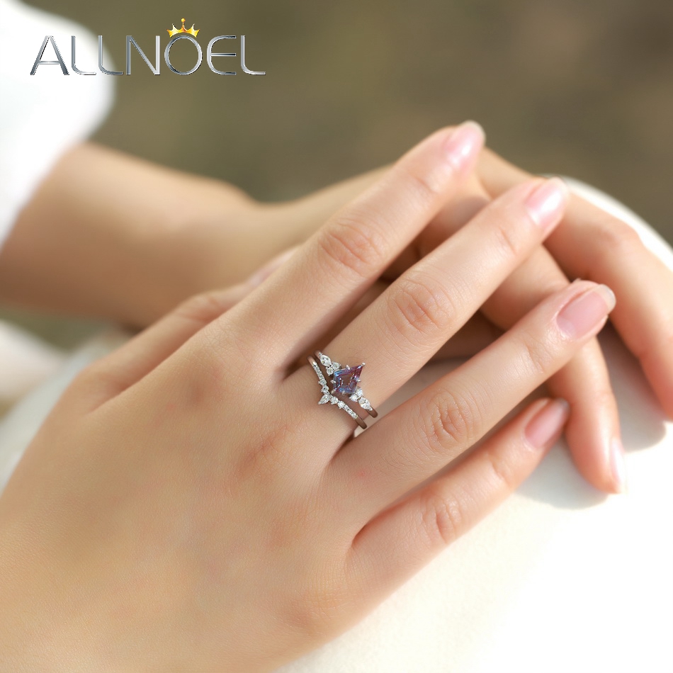ALLNOEL Kite Cut 0.91ct Alexan - Birthstone Ring Set recensie en prijs