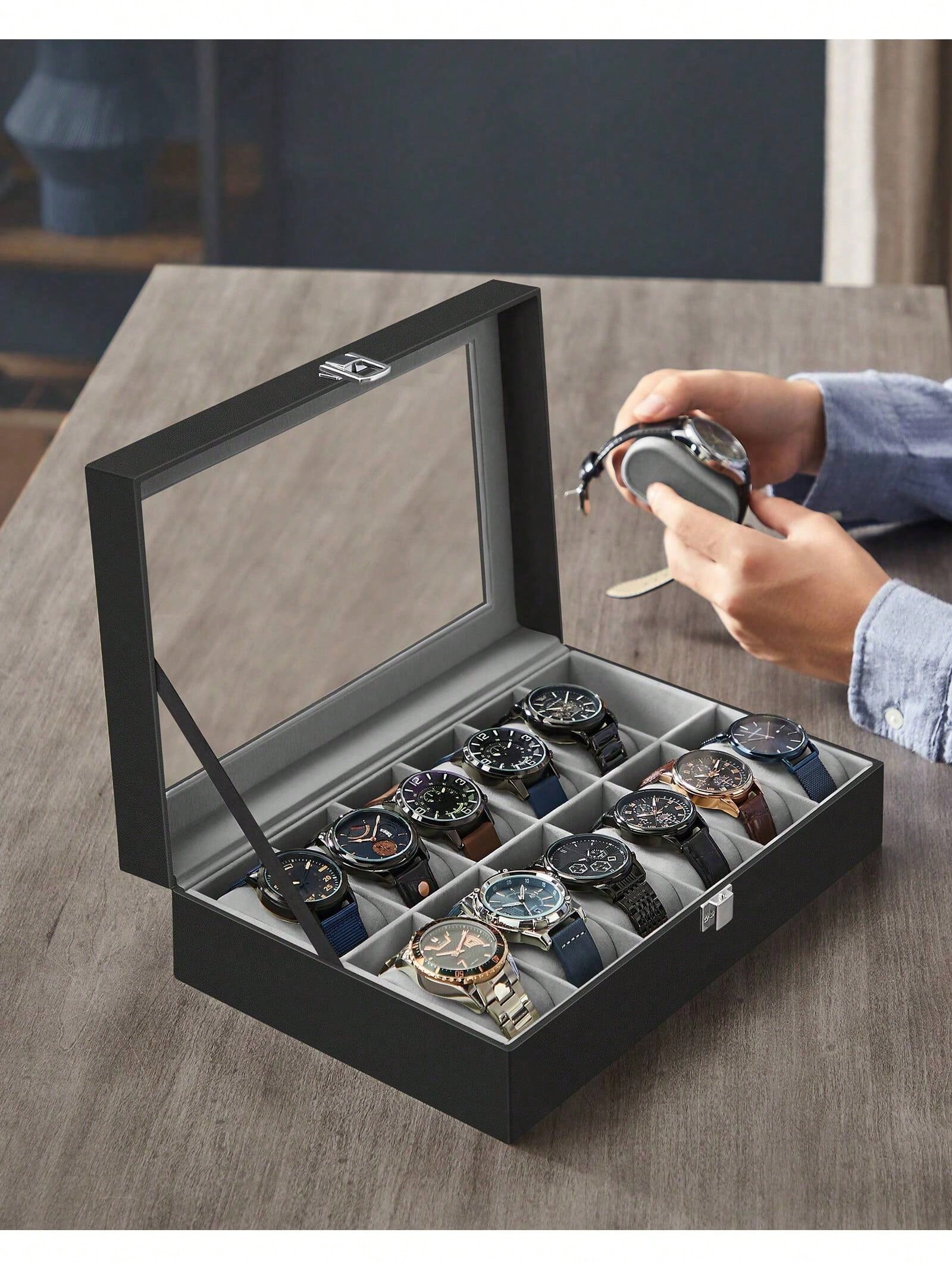 12-vakjes afsluitbare horloged - Jewellery Watches recensie en prijs