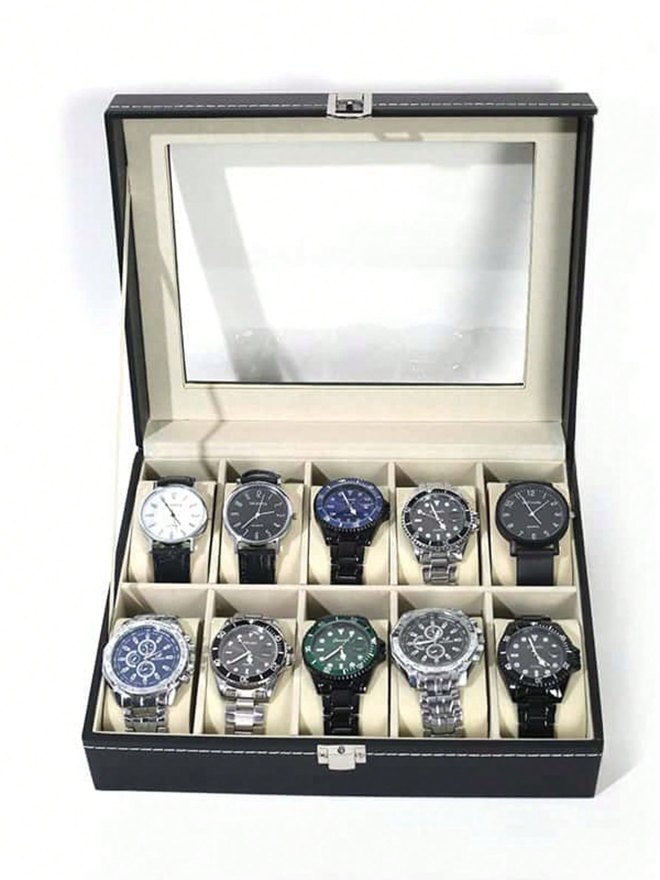 Leren horlogedoos met slot, gr - Jewelry Watches Women recensie en prijs