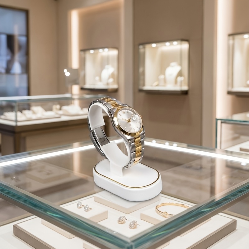 Horloge-displaystandaard, witt - Jewelry Or Watches recensie en prijs