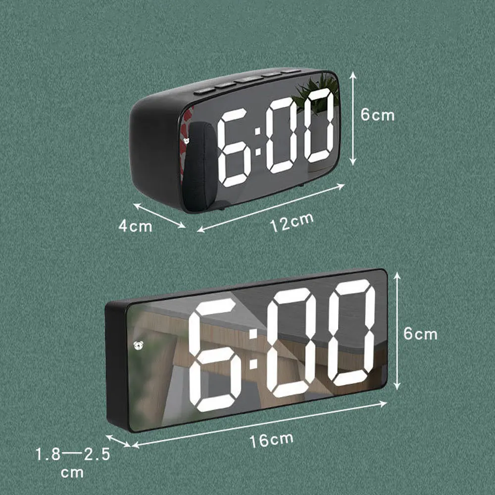Acryl Spiegel Wekker Elektroni - Moments Watches & Jewelry Burlington Reviews recensie en prijs